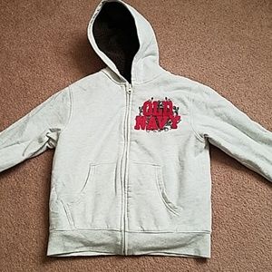 Old Navy heavy fleece lined boys sweatshirt